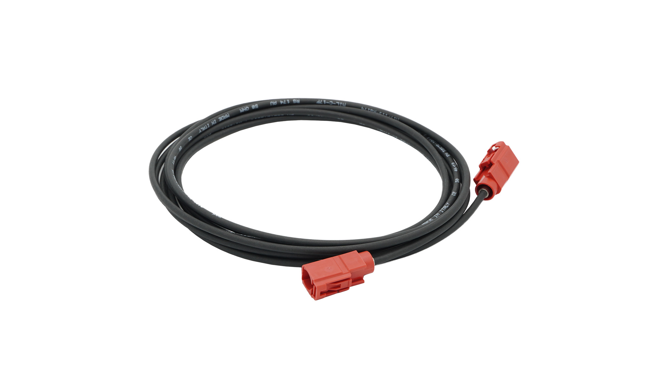 Front view of a VDO DSRC antenna cable.